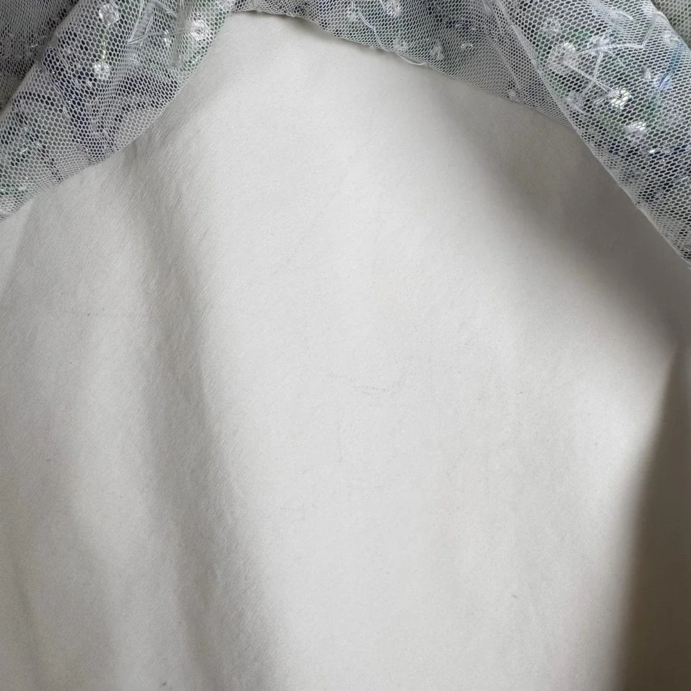 NEW - Vintage BASIL & MAUDE Skirt Beaded - Off White Color - Women's 12 - Read